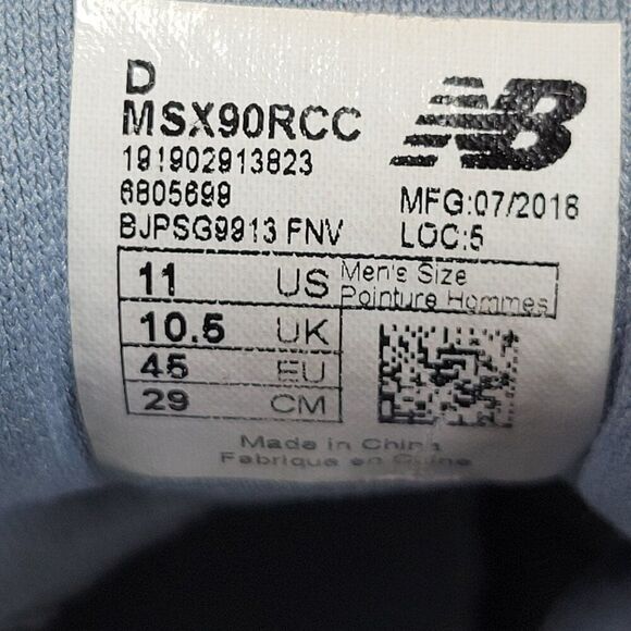 New Balance X90 11 Mens Size Recon Marblehead Gray Blue Athletic Shoes Sneakers‎ - Picture 12 of 13